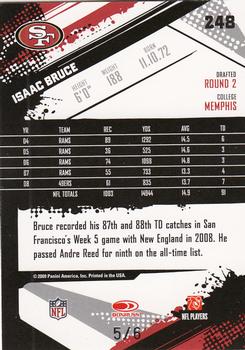 2009 Score Inscriptions - End Zone #248 Isaac Bruce Back