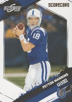 2009 Score Inscriptions - Scorecard #130 Peyton Manning Front