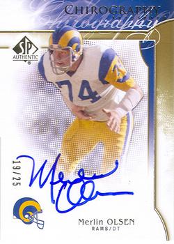 2009 SP Authentic - Chirography Gold #CH-MO Merlin Olsen Front