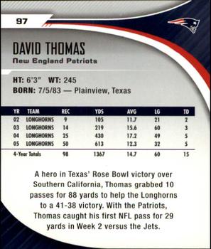2006 SP Authentic #97 David Thomas Back