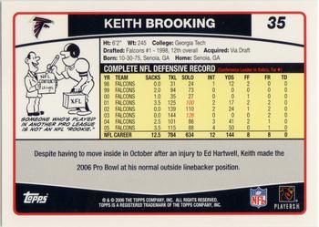 2006 Topps #35 Keith Brooking Back