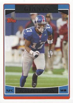 2006 Topps #101 Plaxico Burress Front