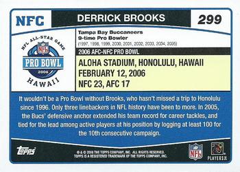 2006 Topps #299 Derrick Brooks Back