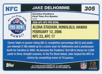 2006 Topps #305 Jake Delhomme Back