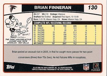 2006 Topps #130 Brian Finneran Back