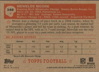 2006 Topps Heritage #368 Mewelde Moore Back