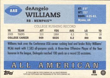 2009 Topps Magic - All Americans #AA8 DeAngelo Williams Back