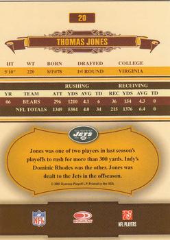 2007 Donruss Classics #20 Thomas Jones Back