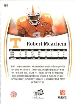 2007 Press Pass Legends #55 Robert Meachem Back