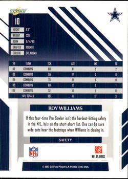 2007 Score #10 Roy Williams Back