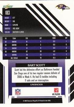 2007 Score #183 Bart Scott Back