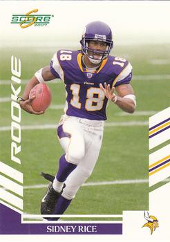 2007 Score #339 Sidney Rice Front