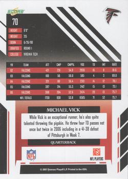 2007 Score Select #70 Michael Vick Back