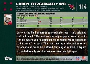 2007 Topps #114 Larry Fitzgerald Back