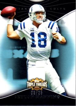 2009 Topps Triple Threads - Sapphire #6 Peyton Manning Front