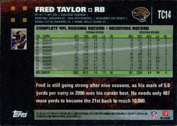 2007 Topps Chrome #TC14 Fred Taylor Back
