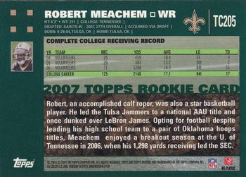 2007 Topps Chrome #TC205 Robert Meachem Back