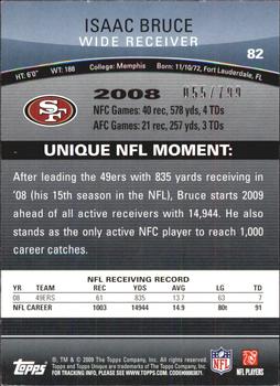 2009 Topps Unique - Red #82 Isaac Bruce Back