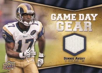 2009 Upper Deck - Game Day Gear #NFL-DA Donnie Avery Front