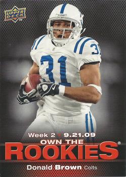 2009 Upper Deck - Own the Rookies #RW-2 Donald Brown Front