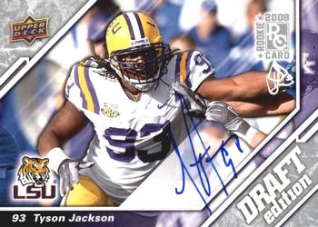 2009 Upper Deck Draft Edition - Autographs Silver #54 Tyson Jackson Front