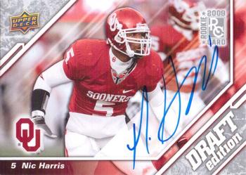 2009 Upper Deck Draft Edition - Autographs Silver #99 Nic Harris Front