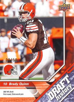 2009 Upper Deck Draft Edition - Blue #181 Brady Quinn Front