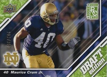2009 Upper Deck Draft Edition - Green #64 Maurice Crum Front