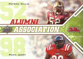 2009 Upper Deck Draft Edition - Green #241 Peria Jerry / Patrick Willis Front