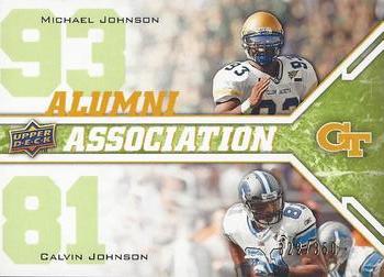 2009 Upper Deck Draft Edition - Green #242 Calvin Johnson / Michael Johnson Front