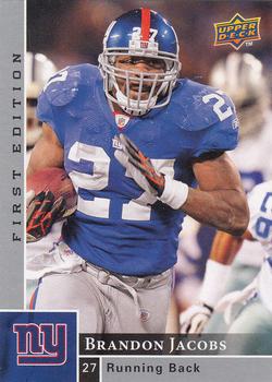 2009 Upper Deck First Edition - Silver #98 Brandon Jacobs Front