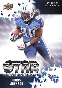 2009 Upper Deck First Edition - Star Attractions #SA-3 Chris Johnson Front