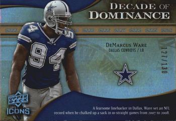 2009 Upper Deck Icons - Decade of Dominance Gold #DD-DW DeMarcus Ware Front