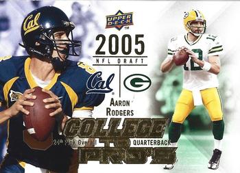 2009 Upper Deck Rookie Exclusives - College to Pros #CTP-AR Aaron Rodgers Front