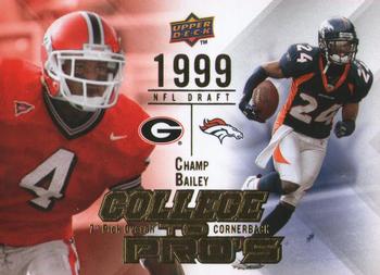 2009 Upper Deck Rookie Exclusives - College to Pros #CTP-CB Champ Bailey Front