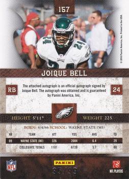 2010 Panini Plates & Patches #157 Joique Bell  Back