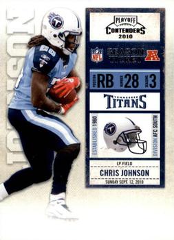 2010 Playoff Contenders #095 Chris Johnson Front
