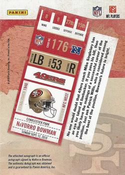 2010 Playoff Contenders #176 NaVorro Bowman Back