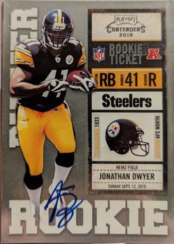 2010 Playoff Contenders #221a Jonathan Dwyer Front