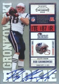 2010 Playoff Contenders #229b Rob Gronkowski Front