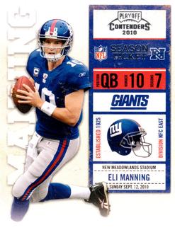 2010 Playoff Contenders #064 Eli Manning Front