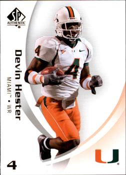 2010 SP Authentic #30 Devin Hester Front