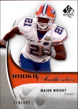 2010 SP Authentic #230 Major Wright Front