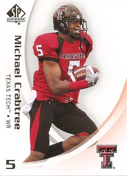 2010 SP Authentic #68 Michael Crabtree Front