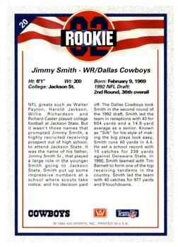 1992 All World #20 Jimmy Smith Back