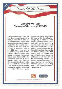 1992 All World #272 Jim Brown Back