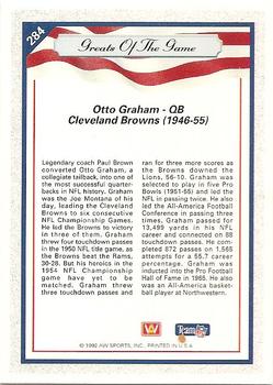 1992 All World #284 Otto Graham Back