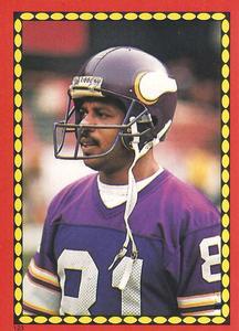 1988 Topps Stickers #123 Anthony Carter Front
