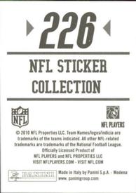 2010 Panini NFL Sticker Collection #226 Champ Bailey Back