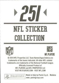 2010 Panini NFL Sticker Collection #251 Darren McFadden Back